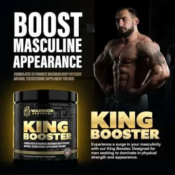 Testosterone Support for Men - Male Enhancing Supplements & Vitality Pills | Testosterone Supplement for Men w/ Turkesterone, Tongkat Ali & Fadogia Agrestis | Boost Muscle Growth, Stamina & Recovery