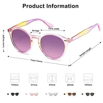 SOJOS Retro Polarized Sunglasses for Men Women Classic Vintage