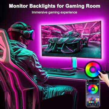 Daymeet TV Led Lights, 13.1ft Led Lights for TV for 45-60 inch TV Behind, RGB Music Sync TV Led Backlight, Led TV Light with Remote APP Control, Bluetooth USB Powered Led Lights for Christmas Decor