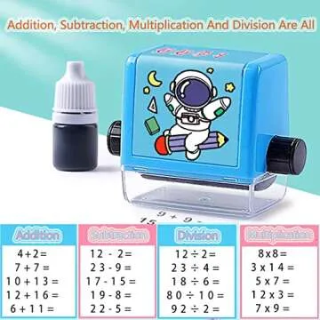 4PC Roller Digital Teaching Stamp for Engaging Arithmetic Learning