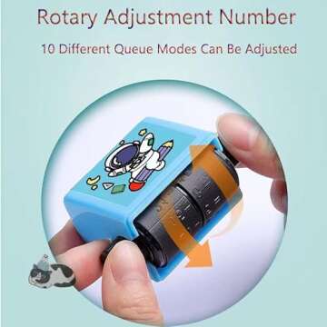 4PC Roller Digital Teaching Stamp Addition, Subtraction, Multiplication and Division Roller Stamp， Teaching Math Practice Questions，for Preschool Kindergarten Homeschool Supplies