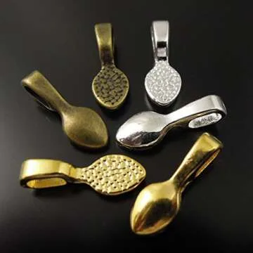 120PCS Mixed Tibetan Bails for Jewelry Crafting