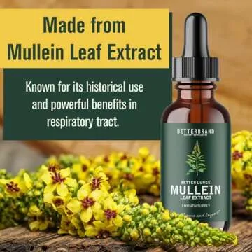 Betterbrand BetterLungs Mullein Leaf Extract - Support Lung Cleanse & Respiratory Function for Healt...