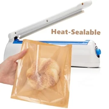 Ocmoiy 100ct Bakery Bags - Heat-Sealable & Grease-Resistant