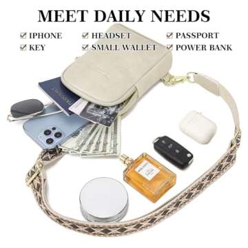 INICAT Travel Small Sling Bag for Women Fanny Packs