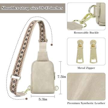 INICAT Travel Small Sling Bag for Women Fanny Packs