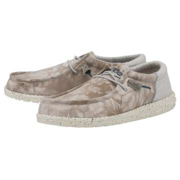 Hey Dude Men's Wally Funk Camp Tie Dye Size 14 | Men’s Shoes | Men's Lace Up Loafers | Comfortable & Light-Weight