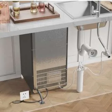 Coolake 15 Inch Under Counter Ice Maker – 100lbs/Day