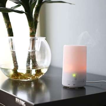 USB Essential Oil Diffuser with 7 LED Colors for Home