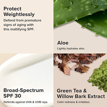 Lightweight SPF 30 Moisturizer for Oily Skin 2 Oz