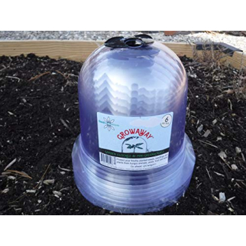 GrowAway 6-Pack Mini Greenhouse Dome Plant Covers