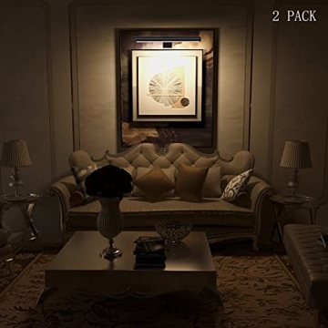 Dimmable Picture Light with Remote Control - 2 Pack