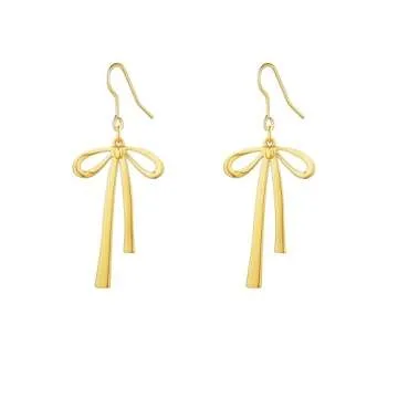 Trendy Gold Bow Earrings for Women - JOBICY