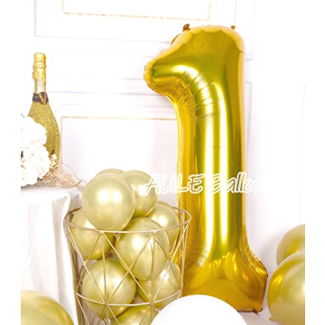 Jumbo 40 Inch Gold Number Balloon for Milestones