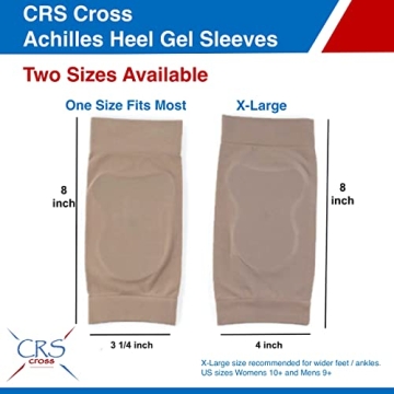 CRS Cross Achilles Heel Sleeve for Pain Relief and Protection