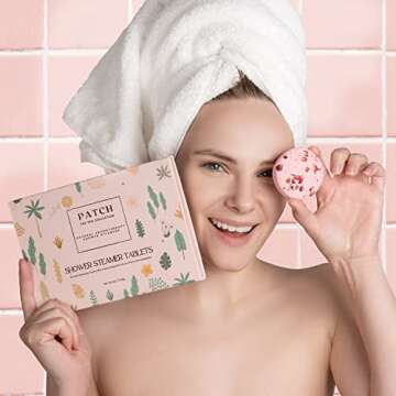 Patch The SPA Collection Shower Steamers Aromatherapy 6 Packs XL - Mother's Day Gifts, Gifts for Wom...