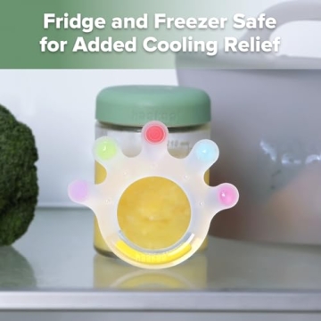 Haakaa Dinky Digits Palm Teether Safe Baby Chew Toy