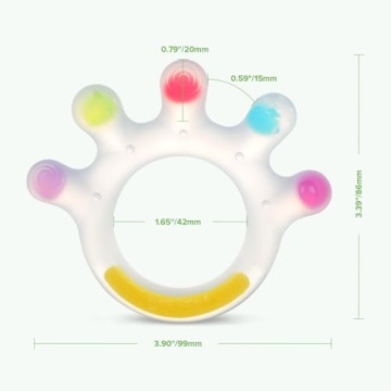 Haakaa Dinky Digits Palm Teether Safe Baby Chew Toy