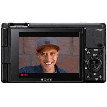 Sony ZV-1 Compact Digital Vlogging 4K Video Camera for Content Creators & Vloggers DCZV1/B | Official Sony USA Partner Model | Bundle with Deco Gear Case + Software Kit + 64GB Card + Compact Tripod