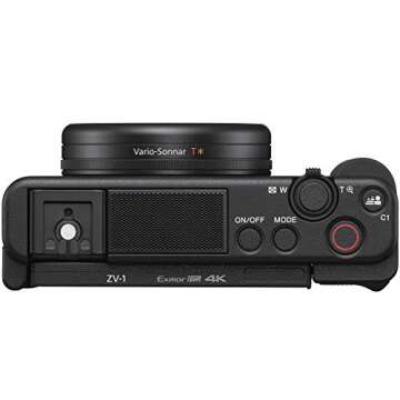 Sony ZV-1 Compact Digital Vlogging 4K Video Camera for Content Creators & Vloggers DCZV1/B | Official Sony USA Partner Model | Bundle with Deco Gear Case + Software Kit + 64GB Card + Compact Tripod