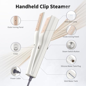 Portable Iron Steamer for Quick, Wrinkle-Free Clothes