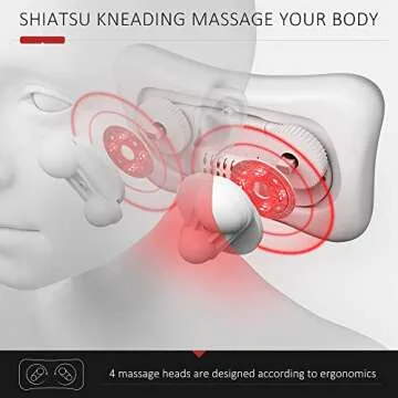 VIKTOR JURGEN Back Massager Kneading for Neck, Shoulder and Foot, Shiatsu Massage Pillow with Heat, Relaxation Gifts for Women/Men/Dad/Mom/Christmas/Mothers Day/Fathers Day/Valentine's Day