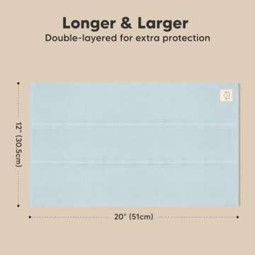 Organic Burp Cloths Baby Girl, Boy - 6-Pack Large Baby Burp Cloths, Super Absorbent Burping Cloths for Babies, Soft & Plush Cotton Burp Cloth, Spit Up Burp Rags, Newborn Burp Clothes (Vessels)