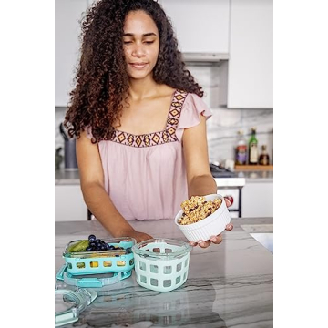 Ello DuraGlass Meal Prep Bowls - Secure Food Storage