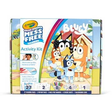 Crayola Color Wonder Bluey Kit for Mess-Free Fun