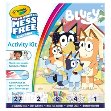 Crayola Color Wonder Bluey Kit for Mess-Free Fun