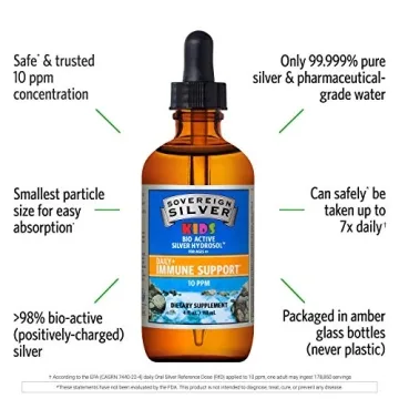 Sovereign Silver Hydrosol for Kids Immune Support 4 oz