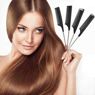Durable Rat Tail Comb Set for Precision Hair Styling
