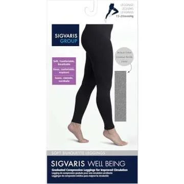 SIGVARIS Soft Compression Leggings 15-20 mmHg - Black - D