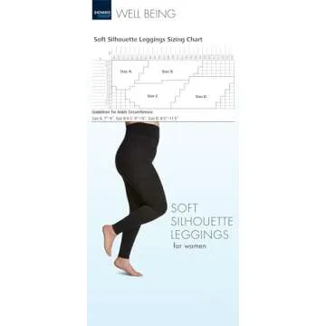 SIGVARIS Soft Compression Leggings 15-20 mmHg - Black - D