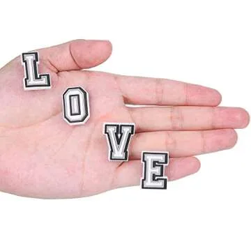 74 Pack Letter Decoration Charms 0-9# Number, Alphabet ABC-Z Characters for Boy Girl Teens Men Women and Adults