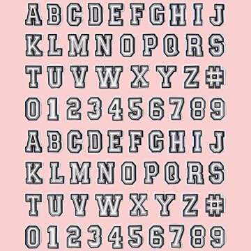 74 Pack Letter Decoration Charms 0-9# Number, Alphabet ABC-Z Characters for Boy Girl Teens Men Women and Adults