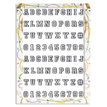 74 Pack Letter Decoration Charms 0-9# Number, Alphabet ABC-Z Characters for Boy Girl Teens Men Women and Adults