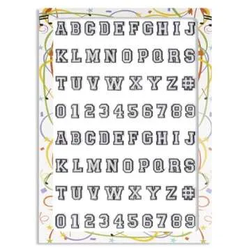 74 Pack Letter Decoration Charms 0-9# Number, Alphabet ABC-Z Characters for Boy Girl Teens Men Women and Adults