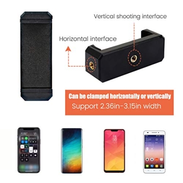 Ajustable Tripod with Cellphone Holder, Overhead Phone Mount, Table Top Teaching Online Stand for Live Streaming and Online Video and Food Crafting Demo Drawing Sketching Recording