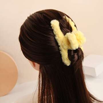 Stylish Large Claw Clips for All Hair Types | 4pcs