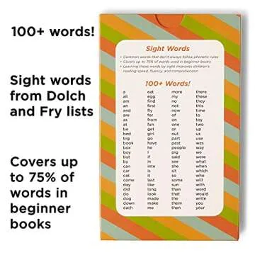 Think Tank Scholar Pre-K Sight Words Flash Cards (Pre-Kindergarden) - 100+ Dolch & Fry (High Freqency) Sight Word - Learn to Read, Site Words Learning for Toddlers, Homeschool/Classroom, Preschool