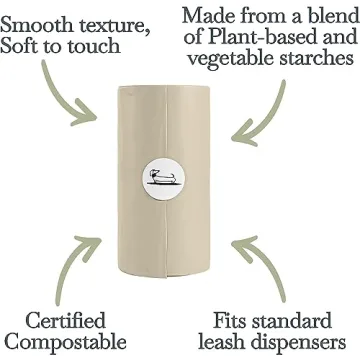Certified Compostable Dog Poop Bags - 90 Bags