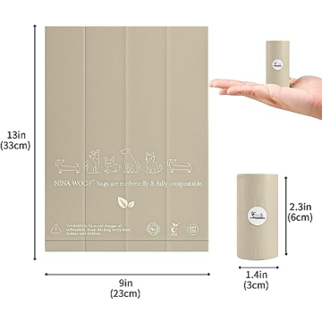 Certified Compostable Dog Poop Bags - 90 Bags