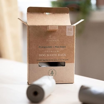 Certified Compostable Dog Poop Bags - 90 Bags