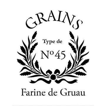 French Grain Sack Stencil - Vintage DIY Decor Template