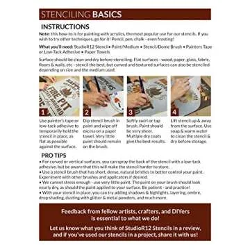 French Grain Sack Stencil - Vintage DIY Decor Template