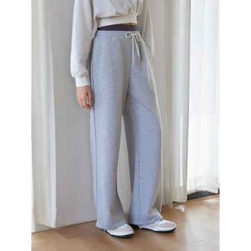 CIDER Women’s High Waisted Wide Leg Sweatpants with Pockets