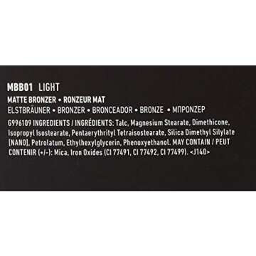 NYX PROFESSIONAL MAKEUP Matte Bronzer, Light