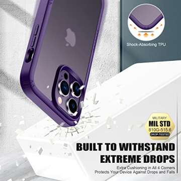 Goodon iPhone 14 Pro Case with Screen & Camera Protection