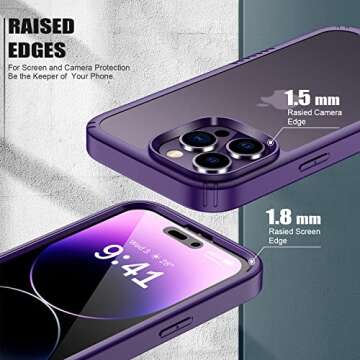 Goodon iPhone 14 Pro Case with Screen & Camera Protection